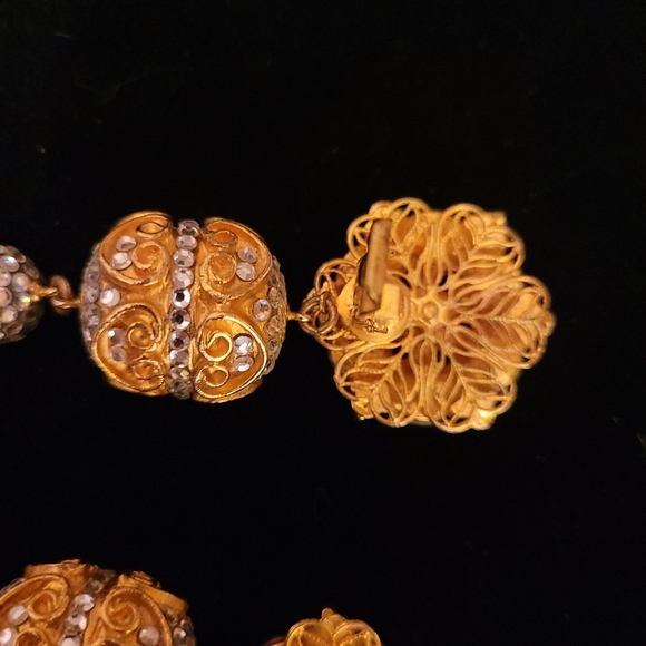 Art Deco Dangle Earrings - Picture 7 of 7